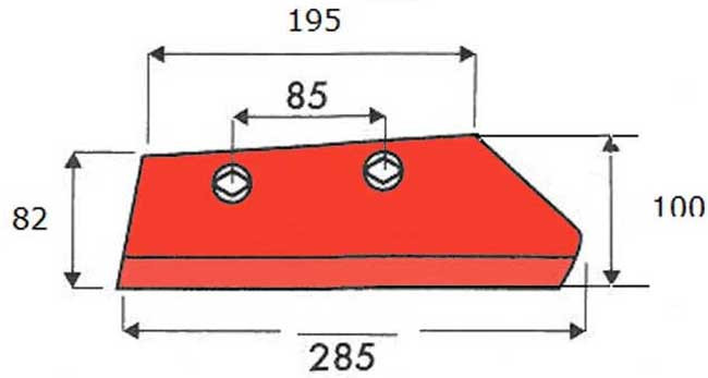 SOC DE RASETTE - DROITE - KUHN/HUARD - ADAPT - 631102 / 631030