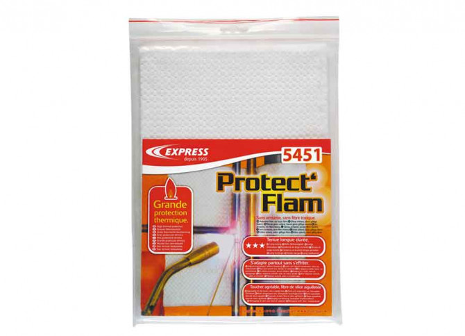 PROTECTION THERMIQUE PROTECT' FLAM EN FIBRE DE SILICE MOLLETONNÉE. EPAISSEUR 10