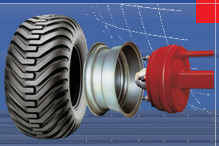 ROUE COMPLETE 10.5/65*16/10 6/0  BKT RENFORCE 10 plys