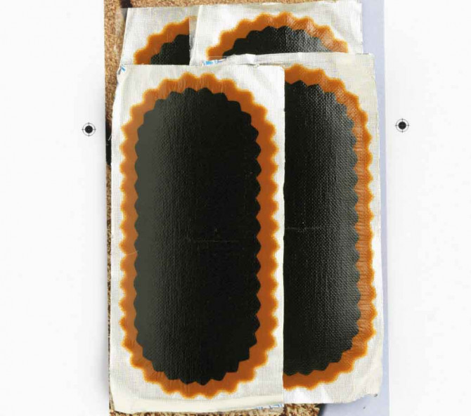 PIÈCES CHAMBRE A AIR ROUGE N°7 74x37 MM x5