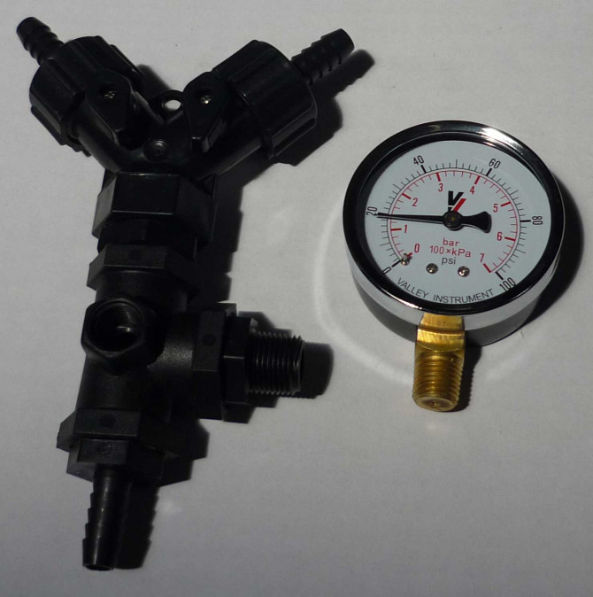 KIT DISTRIBUTION 2 VOIES + MANO POUR PULVERISATEUR COMET