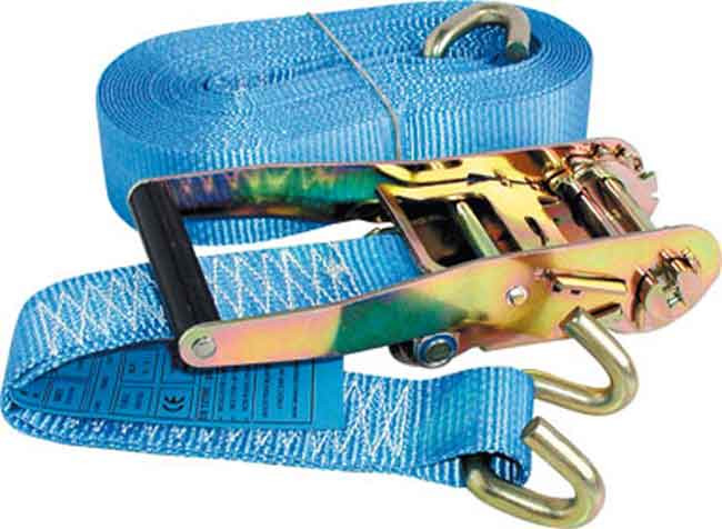 SANGLE ARRIMAGE 15m x 50mm - TMU 2T / 4T - 2 PARTIES - Crochets bord de rive