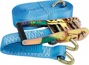 SANGLE ARRIMAGE 15m x 50mm - TMU 2T / 4T - 2 PARTIES - Crochets bord de rive