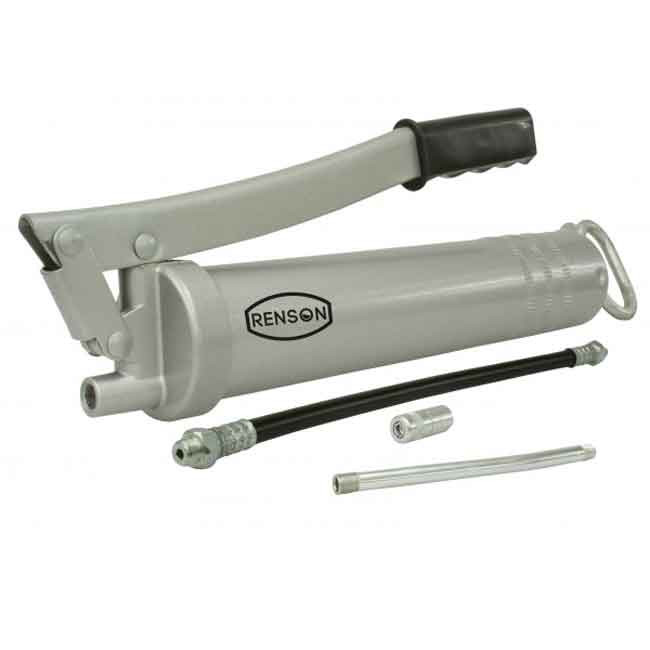 POMPE À GRAISSE STANDARD AVEC FLEXIBLE, RIGIDE ET AGRAFE 4 MORS 350 BAR