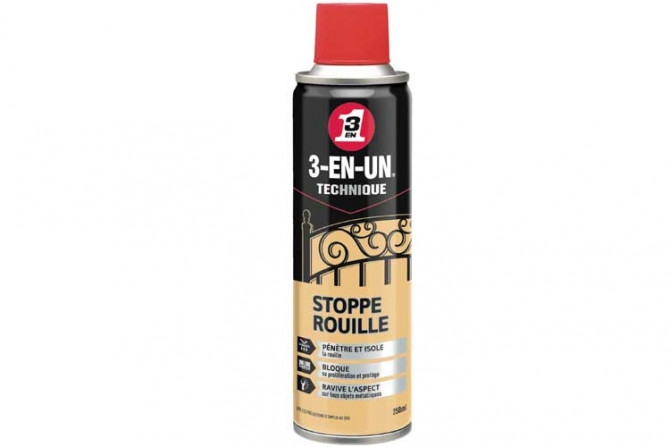 STOPPE ROUILLE 3 EN 1 SPRAY 250ML