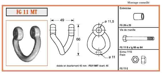 MANILLE TORSE FG 11 MT