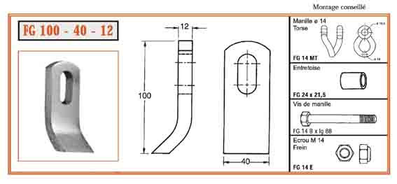 COUTEAU FG 100-40-12